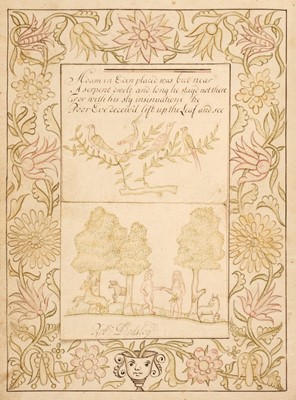 Lot 212 - Dodsley (Robert, circa 1681-1750). A fine illustrated manuscript volume, circa 1720s