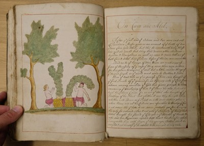 Lot 212 - Dodsley (Robert, circa 1681-1750). A fine illustrated manuscript volume, circa 1720s