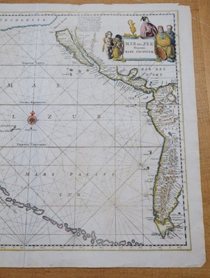 Lot 165 - Pacific Ocean. Jansson (Jan), Mar del Zur Hispanis Mare Pacificum, Amsterdam, circa 1650