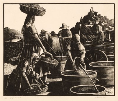 Lot 426 - Leighton (Clare, 1898-1989). Grape Harvest, 1928
