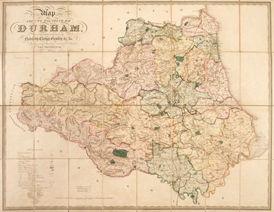 Lot 379 - Durham. Hobson (W. C.), Map of the County Palatine of Durham..., circa 1840