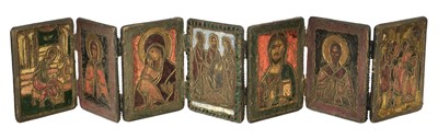 Lot 59 - Icon. Greek travelling icon