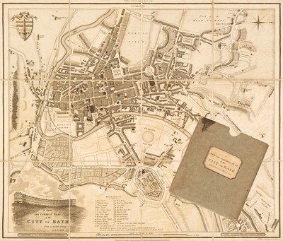 Lot 125 - Bath. Donne (B.), A New and Correct Plan of the City of Bath from a recent Survey, 1810