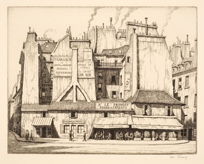 Lot 450 - Strang (Ian, 1886-1952). Place St André des Arts, Paris