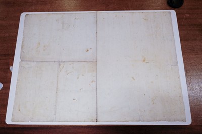Lot 270 - German [Bavarian] Pedigree Wappenrolle. Finely hand-painted single sheet armorial pedigree, c. 1685