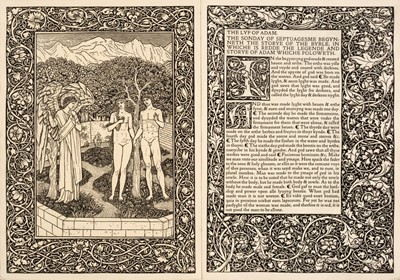 Lot 400 - Kelmscott Press. The Golden Legend, translated by William Caxton, 3 vols., 1892