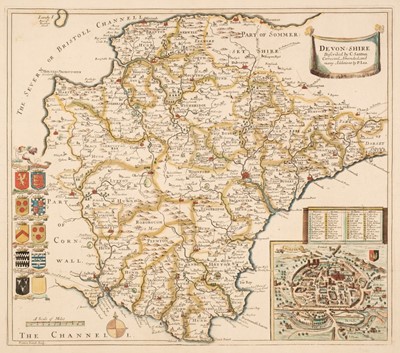Lot 134 - Devon. Saxton (Christopher & Lea Philip), Devon-Shire Described..., circa 1690