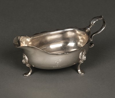 Lot 29 - Silver Sauce Boat, 18th century