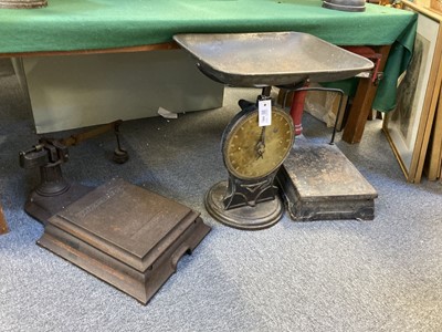 Lot 103 - Scales. J Woolley & Sons platform scales