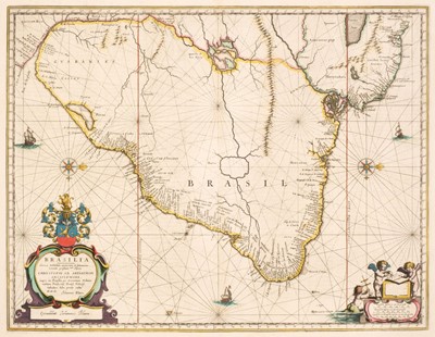 Lot 188 - South America. Blaeu (J.), Brasilia, Amsterdam, circa 1650