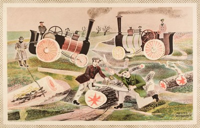 Lot 545 - Rothenstein (Michael, 1908-1993). Timber Felling in Essex, 1946, and one other School Print