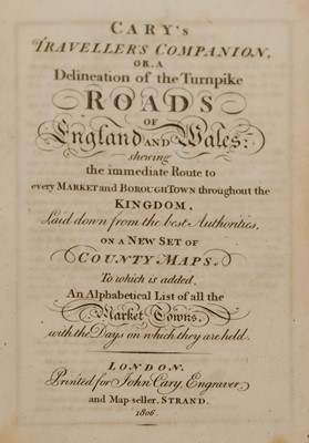 Lot 19 - Cary (John). Cary's Traveller's Companion, 1806