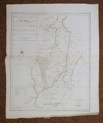 Lot 70 - Nottinghamshire. Greenwood (C. & J.), A Map of the County of Nottingham..., 1826