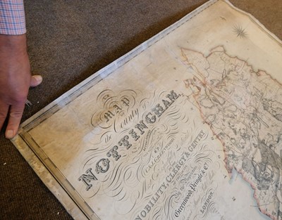 Lot 70 - Nottinghamshire. Greenwood (C. & J.), A Map of the County of Nottingham..., 1826