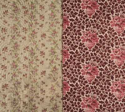 Lot 275 - Quilt. Two French quilts,  circa 1850