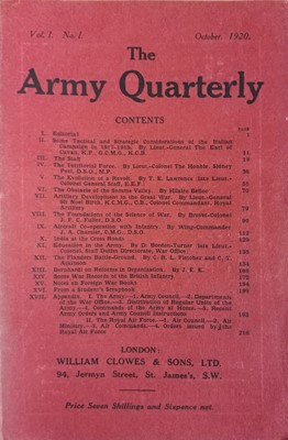 Lot 367 - The Army Quarterly.