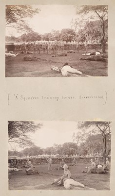 Lot 371 - Churchill Interest. 4th (Queen's Own) Hussars photograph album