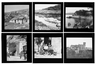 Lot 212 - Magic Lantern Slides. A group of 62 photographic magic lantern slides of Scotland & the Isle of Skye