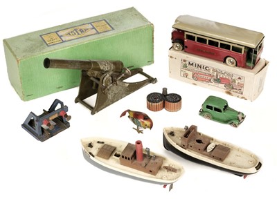 Lot 365 - Toys. Triang Single Deck Bus Red