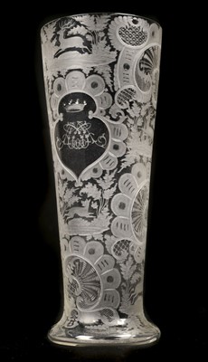 Lot 119 - Flute. Bohemian glass flute circa 1820-40
