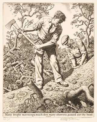 Lot 472 - Anderson (Stanley, 1884-1966). Tree-Fellers, 1945