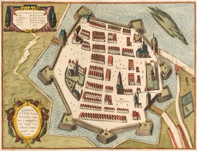 Lot 170 - Poland. Braun (Georg & Hogenberg Franz), Zamoscium Nova Poloniae civitas..., 1617