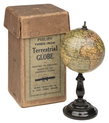 Lot 144 - Globe. Philips' Three-Inch Terrestrial Globe, George Philip & Son Ltd, circa 1920