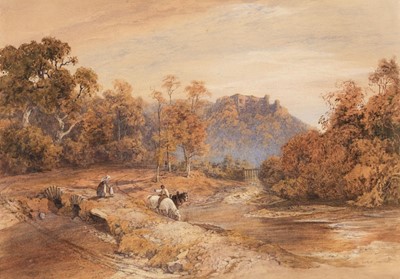 Lot 360 - Davidson (Charles R.W.S., 1824-1902). Berry Pomeroy Castle, Devon