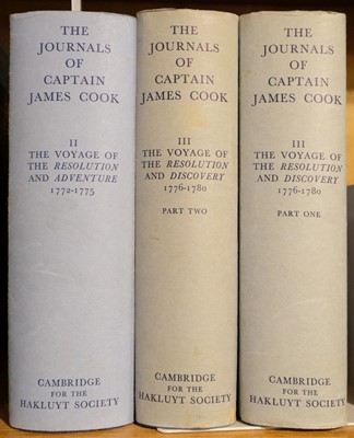 Lot 6 - Cook (Captain James). The Journals of Captain James Cook, 3 volumes, 1961-67