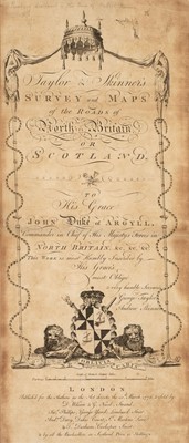 Lot 190 - Taylor (George & Skinner Andrew). Survey and Maps of the Roads of North Britain..., 1776