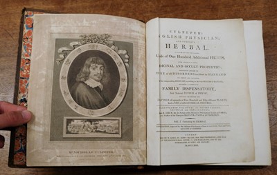 Lot 91 - Culpeper (Nicholas). Culpeper's English Physician; and Complete Herbal...