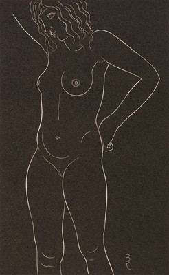 Lot 411 - Gill (Eric, 1882-1940). Twenty-Five Nudes: Six Plates, 1937