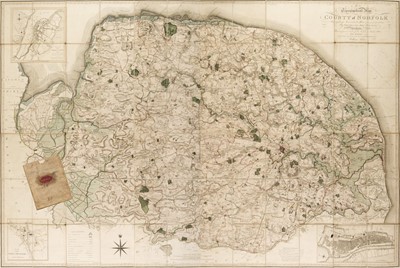 Lot 160 - Norfolk. Donald (T. & Milne T.), A Topographical Map of the County of Norfolk, 1797