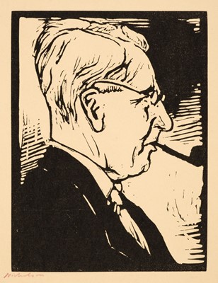 Lot 436 - Nicholson (William, 1872-1949). George Birmingham, circa 1932