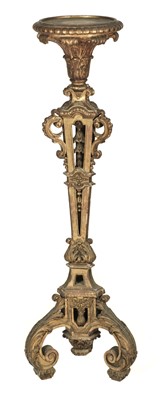 Lot 221 - Torchère. Giltwood torchère probably 19th century