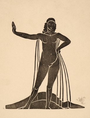 Lot 407 - Craig (Edward Henry Gordon, 1872-1966). Black Girl, 1914