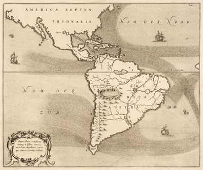 Lot 115 - Americas. Kircher (Athanasius), Mappa Fluxus et Refluxus..., Amsterdam, circa 1665