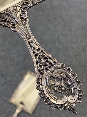 Lot 14 - Mirrors. Pair of Scottish silver hand mirrors by R & W Sorley, Glasgow, 1894