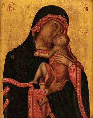 Lot 336 - Greek School (probably early 19th century). A Greek religious icon