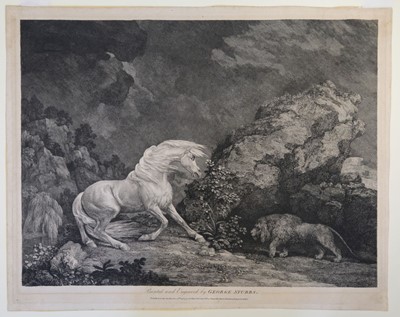 Lot 318 - Stubbs (George). A Horse Affrighted by a Lion, 1777