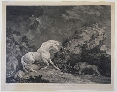 Lot 318 - Stubbs (George). A Horse Affrighted by a Lion, 1777