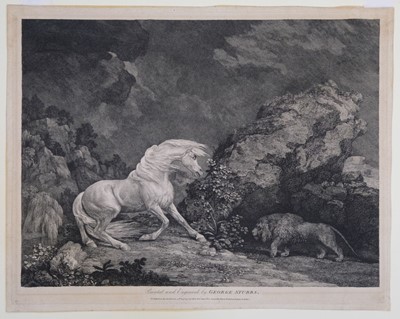 Lot 318 - Stubbs (George). A Horse Affrighted by a Lion, 1777
