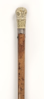 Lot 82 - Walking Stick. George I pique stick