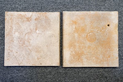 Lot 130 - Tiles. William De Morgan pottery tiles - Carnation pattern