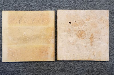 Lot 130 - Tiles. William De Morgan pottery tiles - Carnation pattern
