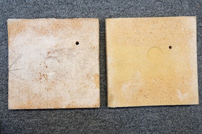 Lot 130 - Tiles. William De Morgan pottery tiles - Carnation pattern