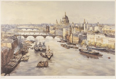 Lot 109 - Marine Views. Wright (Bert)., London and the Thames, Castlebar Graphics, 1996