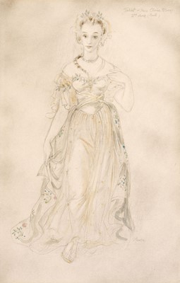 Lot 586 - Furse (Margaret, 1911-1974), Costume Design for Claire Bloom in Romeo and Juliet, 1957