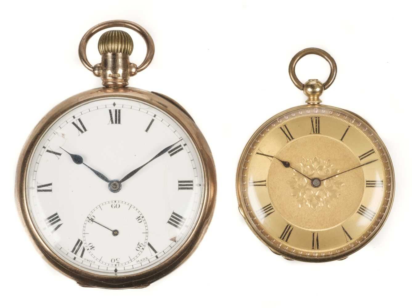 Lot 36 - Pocket Watch. 18ct & 9ct gold pocket watches