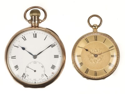 Lot 36 - Pocket Watch. 18ct & 9ct gold pocket watches